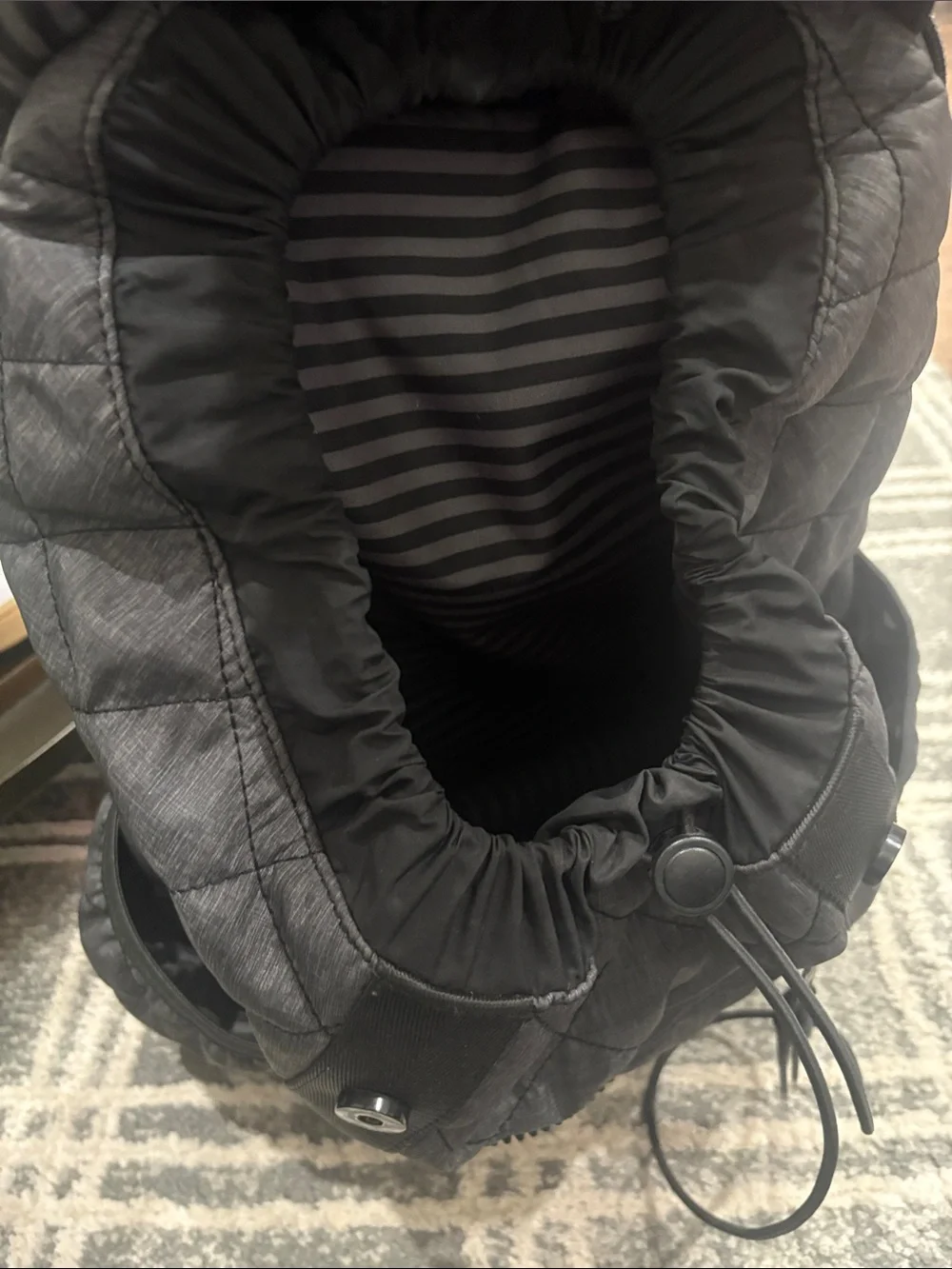 CALIA by Carrie Underwood Quilted Charcoal Gray Men's Backpack